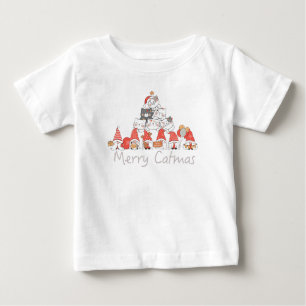 Merry Catmas Cute Christmas Xmas Baby T-Shirt