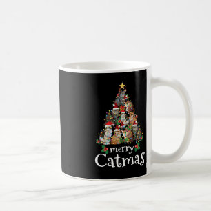 Merry Catmas Fun Cat Mum Cat Dad Christmas Cat Coffee Mug