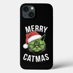 Merry Catmas Funny Cat Lovers Christmas iPhone 13 Case