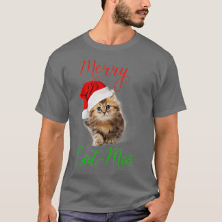 Merry Catmas Funny Christmas Holiday Cat Kitten T-Shirt
