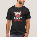 Merry Catmas Funny Christmas Santa Hat Cat Lover X T-Shirt<br><div class="desc">Merry Catmas Funny Christmas Santa Hat Cat Lover Xmas Pullover</div>