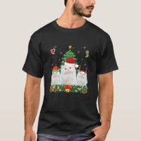 Merry Catmas Persian Santa Elf Reindeer Cat Christ