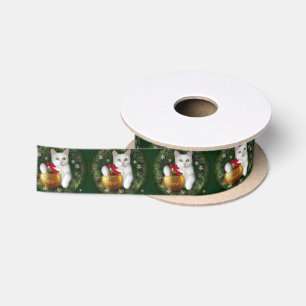 Merry Catmas Satin Ribbon
