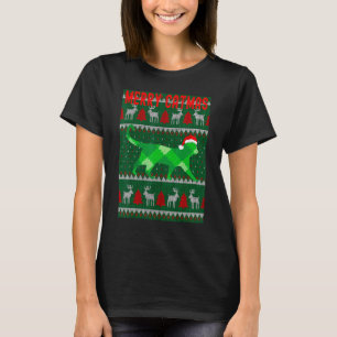 Merry Catmas with ugly family pajama matching T-Shirt