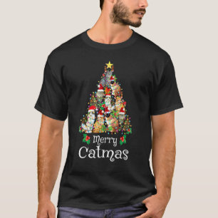 Merry Catmas Xmas Men Women Kids Cat Christmas T-Shirt