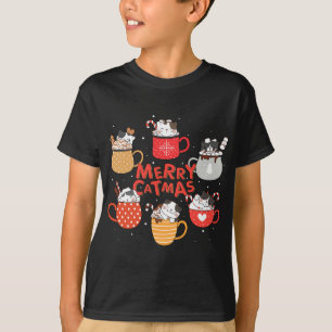 Merry Catmas Xmas Novelty Cat Lover Christmas Mugs T-Shirt