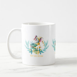 Merry Cheese Christmas Mouse Coffee Mug