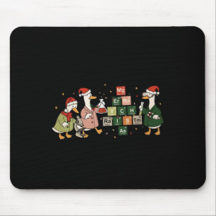 Merry Chemistmas Goose Chemistry Christmas Science Mouse Pad