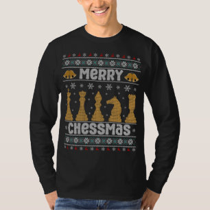 Merry Chessmas Ugly Chess Player Christmas T-Shirt