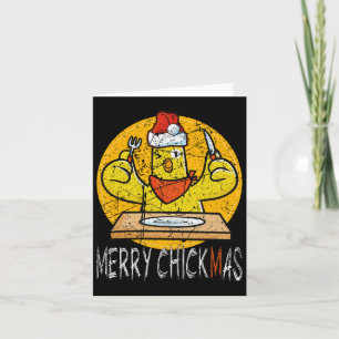 Merry Chickmas Christmas  Card