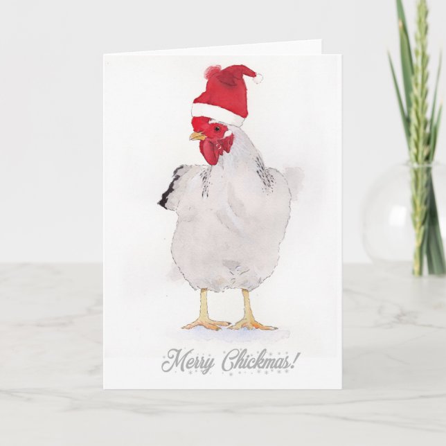 "Merry Chickmas" Holiday Card (Front)