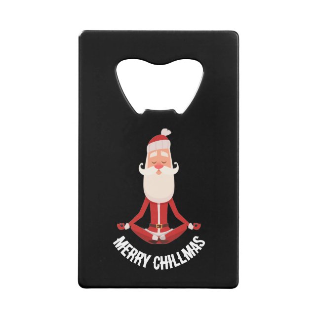Merry Chillmas Meditating Zen Santa Holiday (Front)
