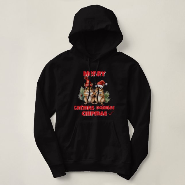 Merry Chipmas Hoodie (Design Front)
