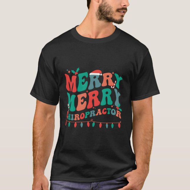 Merry Chiropractor Chiropractic Py T-Shirt (Front)