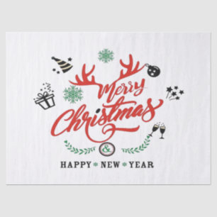 Merry Chirstmas Happy New Year Tissue Paper