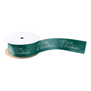 Merry Chistmas Custom Colour Christmas Ribbon Satin Ribbon