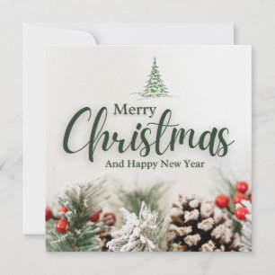 merry chrismas holiday card