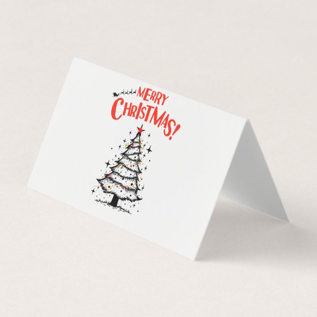 merry chrismas in u business card (Front)