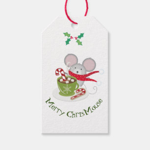 Merry ChrisMouse, Holiday Mouse Gift Tags