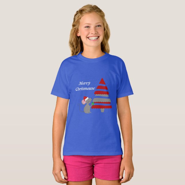 Merry ChrisMouse T-Shirt (Front Full)