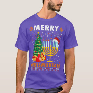 Merry Chrismukkah 2021 Happy Hanukkah Christmas Sa T-Shirt