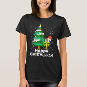 Merry Chrismukkah 2022 Christmas Santa Hat Happy H T-Shirt