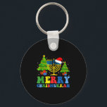 Merry Chrismukkah 2024 Happy Hanukkah Christmas Sa Key Ring<br><div class="desc">Merry Chrismukkah 2024 Happy Hanukkah Christmas Santa Hat</div>