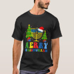 Merry Chrismukkah 2024 Happy Hanukkah Christmas Sa T-Shirt<br><div class="desc">Merry Chrismukkah 2024 Happy Hanukkah Christmas Santa Hat</div>
