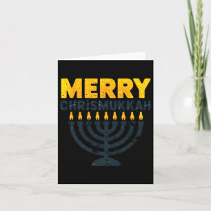 Merry Chrismukkah Christmas Hanukkah Chanukiah Gif Card