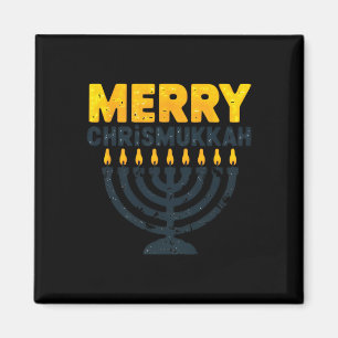 Merry Chrismukkah Christmas Hanukkah Chanukiah Gif Magnet