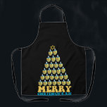 Merry Chrismukkah Christmas Tree Of Dreidel Jewish Apron<br><div class="desc">hanukkah, sameach, gift, birthday, jewish, christmukkah, menorah, dreidel, christmas, santa</div>