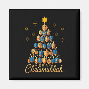 Merry Chrismukkah Happy Chanukkah Dreidel Christma Magnet
