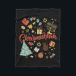 Merry Chrismukkah Happy Christmas Hanukkah 1 Fleece Blanket<br><div class="desc">Merry Chrismukkah Happy Christmas Hanukkah 1</div>