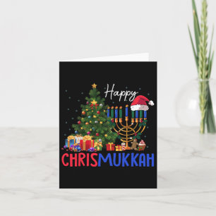 Merry Chrismukkah Happy Christmas Hanukkah Card