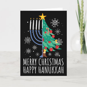 Merry Chrismukkah Happy Christmas Hanukkah  Card