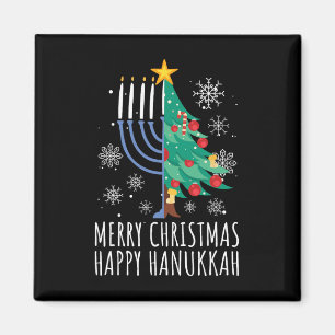 Merry Chrismukkah Happy Christmas Hanukkah Magnet