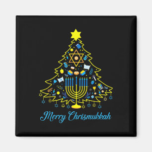 Merry Chrismukkah Happy Christmas Hanukkah  Magnet
