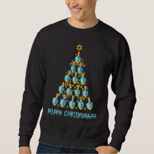 Merry Chrismukkah Happy Hanukkah Dreidel Sweatshirt