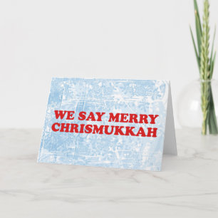 Merry chrismukkah holiday card