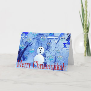 Merry Chrismukkah Jewish Christmas Greeting Card
