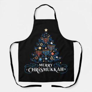Merry Chrismukkah Jewish Holiday Hanukkah Apron