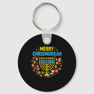 Merry Chrismukkah Merry Christmas Happy Chanukah J Key Ring