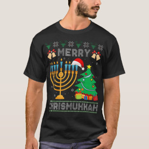 Merry Chrismukkah Ugly Style Fun Christmas Hanuk T-Shirt