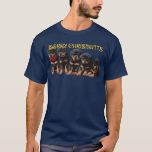 Merry Chrismutts Christmas Holiday Puppies Festive T-Shirt