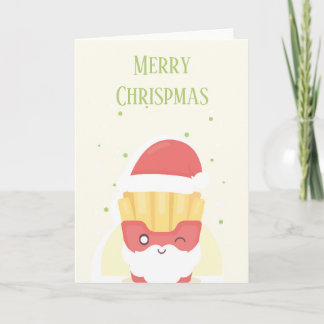 Merry Chrispmas Folded Greeting Card