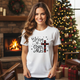 Merry Christ Mas Christain Christmas Holiday T-Shirt