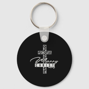 Merry Christ Mas Christian Christmas Jesus Christm Key Ring