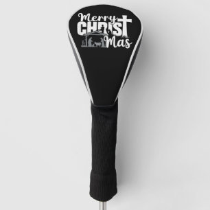 Merry Christ Mas Christian Christmas Jesus Family  Golf Head Cover