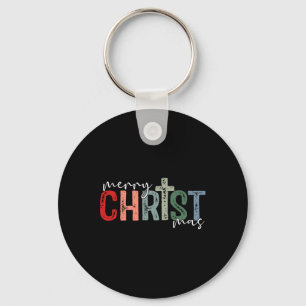Merry Christ Mas Christian God Matching Christmas  Key Ring