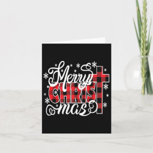 Merry Christ Mas Christian Jesus Christmas Pjs Xma Card